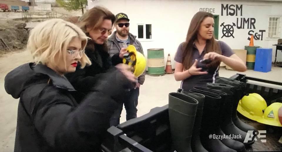 Ozzy and Kelly Osborne tour the S&T Mine