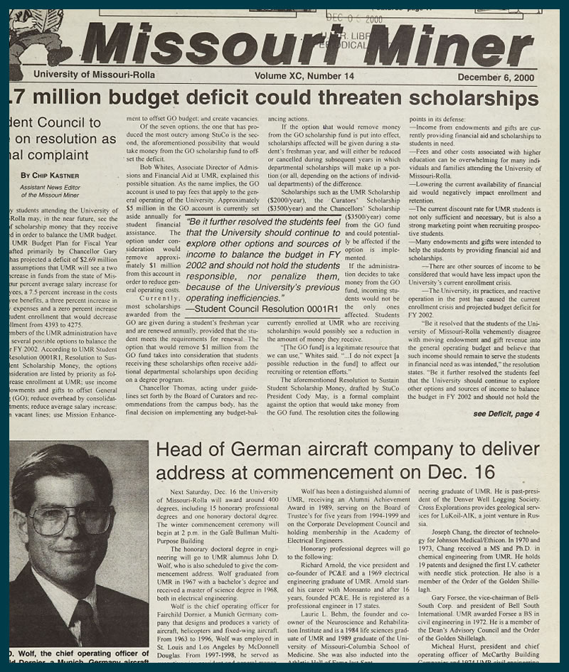 Missouri Miner Newspaper Archive