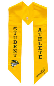Graduation stole for student athlete