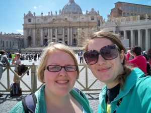 Claire and I visited St. Peter's Square
