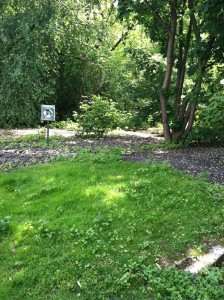 The grassy areas in this park still contain undetonated explosives.