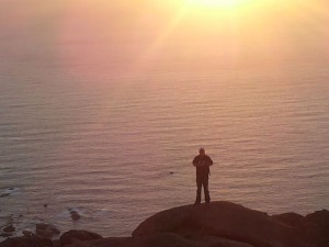 Taking time to enjoy the view