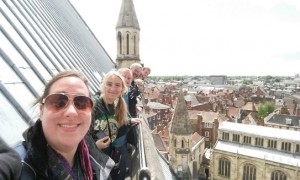 Laura and gang up the Minster