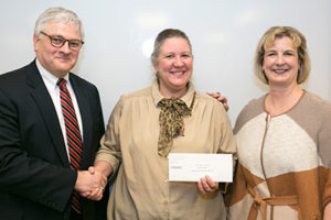 Hank Foley, Mariesa Crow and Missouri S&T Chancellor Cheryl B. Schrader