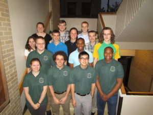 The 2013-14 ChemE Car design team.