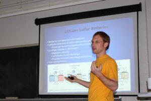 Tyler Fears, photo by Dr. Leah Criswell, IGERT coordinator. 