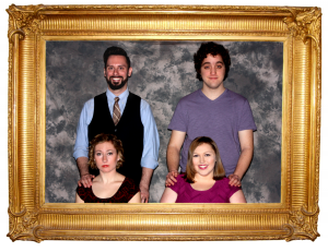 Next to Normal actors. From the left: Top row: Blane Pressler, Member of Actor’s Equity, and Ian Ramsey. Bottom row: Lauren Werkmeister and Rebecca Hanauer.