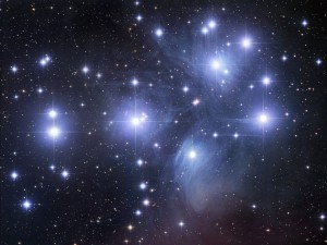 Photo of the Pleiades courtesy of NASA