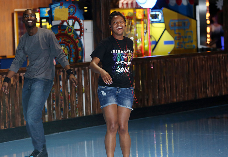 Armaja LaRue-Hill likes to roller skate in her free time at The Zone in Rolla. Sam O’Keefe/Missouri S&T
