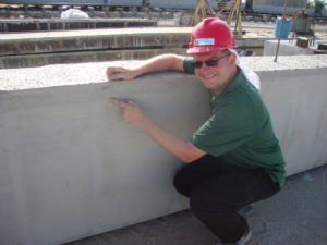 Professor Dimitri Feys is studying ways to make self-consolidating concrete suitable for bridge building and other construction projects.