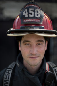 Chris Franklin, a former engineer with the Rolla Rural Fire District, graduated from Missouri S&T in May 2016 with a degree in business and management systems. Photo By Sam O'Keefe/Missouri S&T
