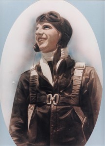 A portrait of Lt. George Allison Whiteman hangs in Whiteman Air Force Base's visitor center.
