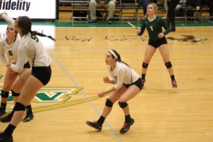 Allegri in action for the Lady Miners. Photo by Missouri S&T sports information. 