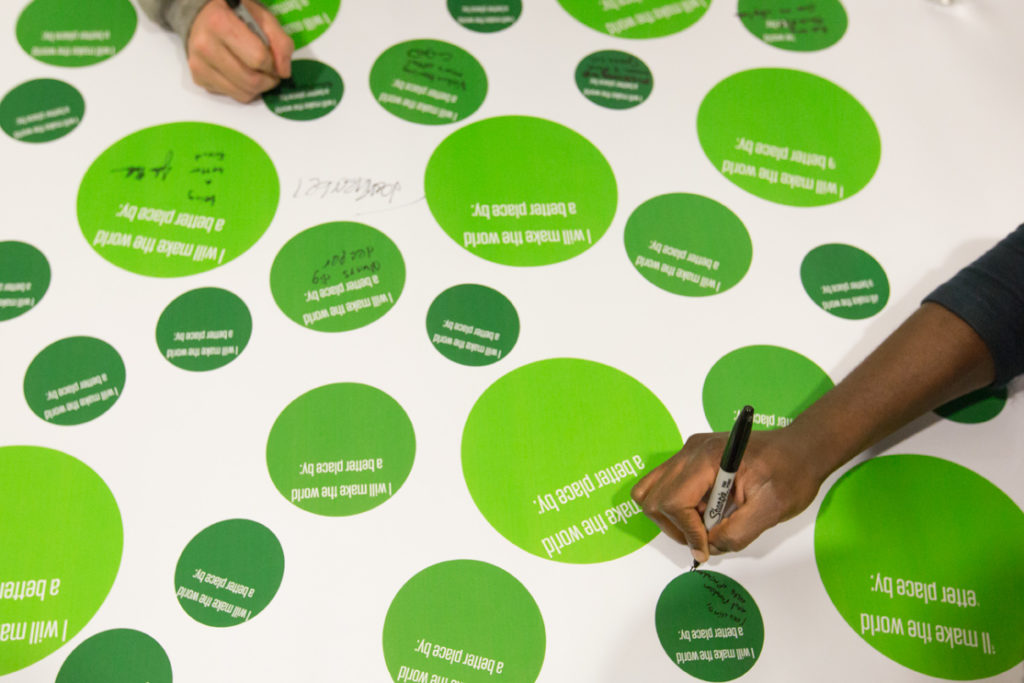 At the end of the day, S&T students who participated in the MLK Day of Service reflected on what they could do to make the world a better place.