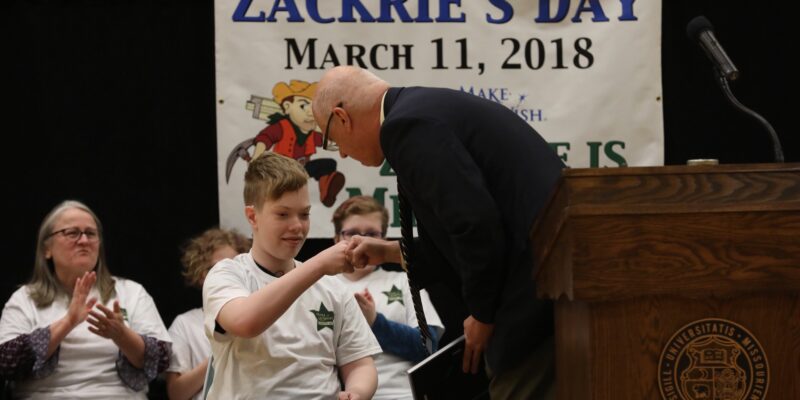 Missouri S&T athletics helps Zackrie’s Make-A-Wish dream come true