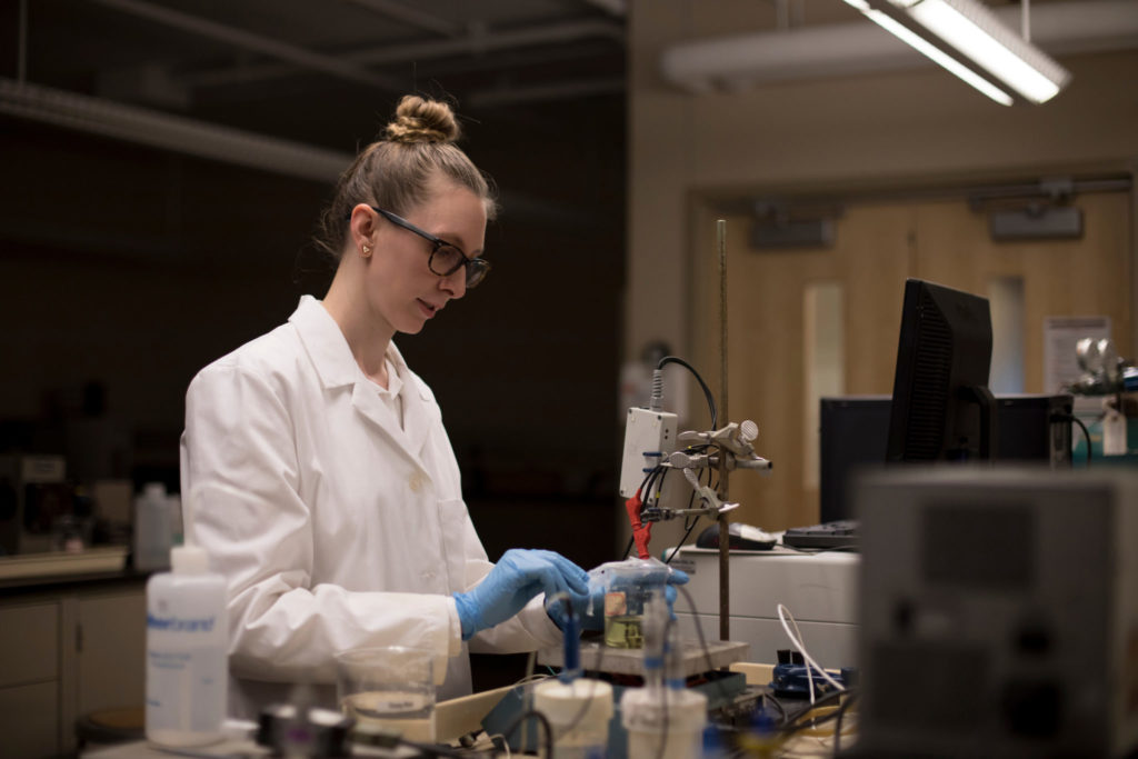 Doctoral student Meagan Kelso. Sam O'Keefe/Missouri S&T