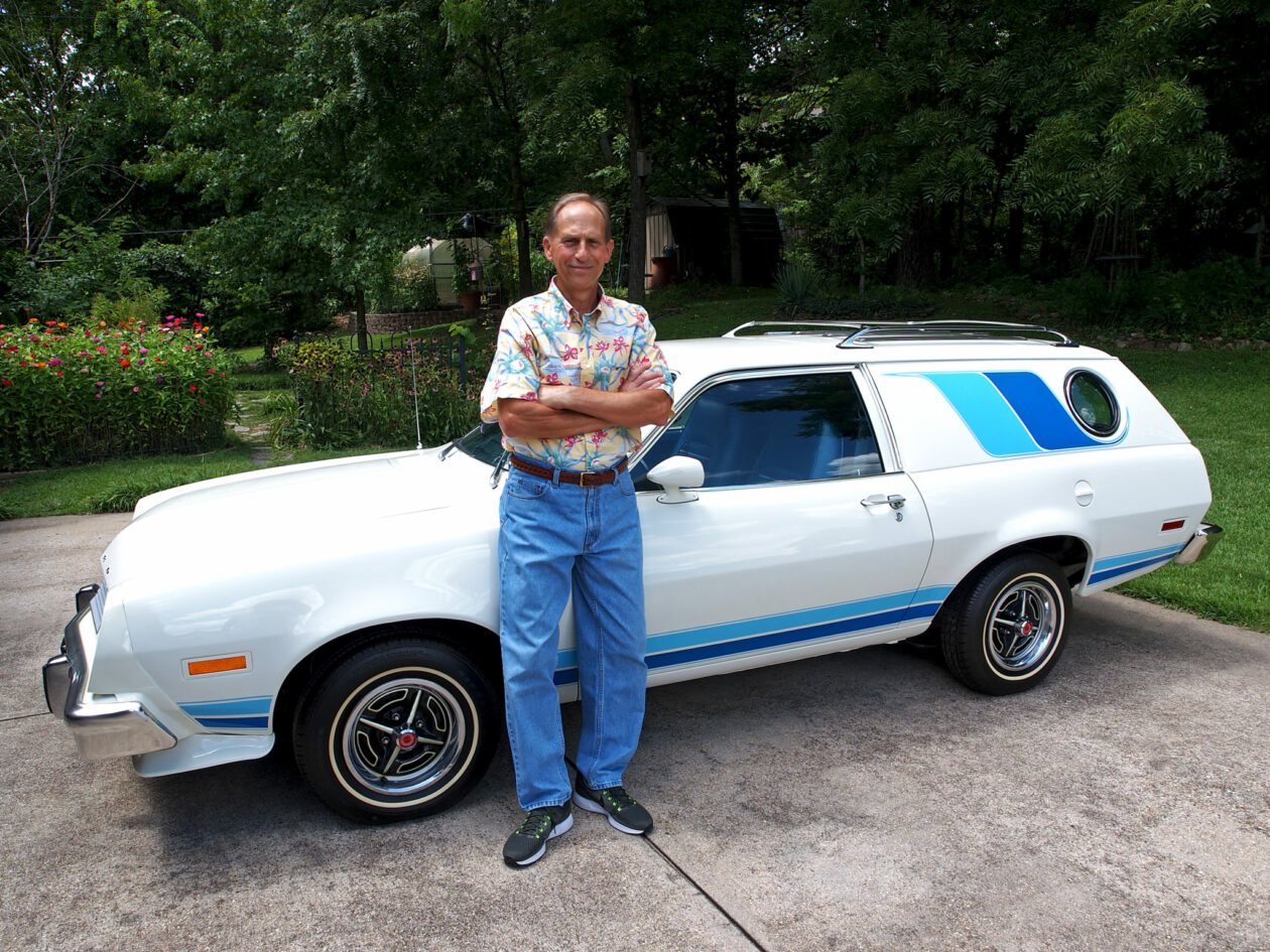 Dr. Gary Mueller with his 1977 Ford Pinto Cruise Wagon