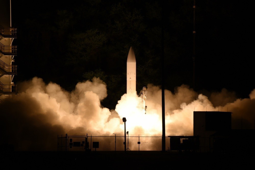 Photo of Defense Department hypersonic flight experiment