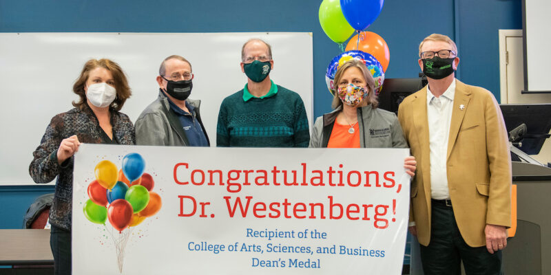 Missouri S&T professor surprised with first Dean’s Medal from the College of Arts, Sciences, and Business