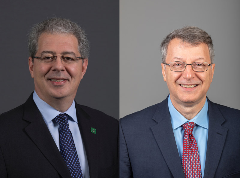 Dr. Costas Tsatsoulis (left) and Dr. Kamal Khayat (right)