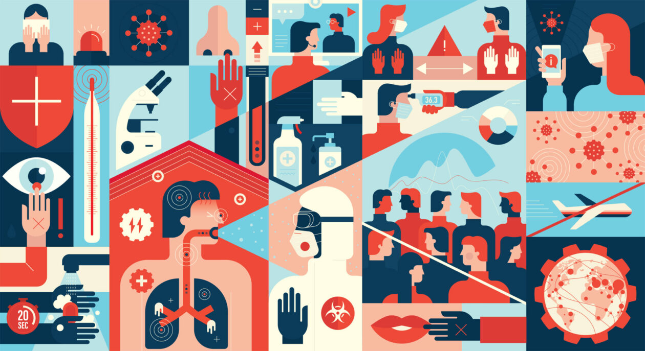 pandemic collage graphic