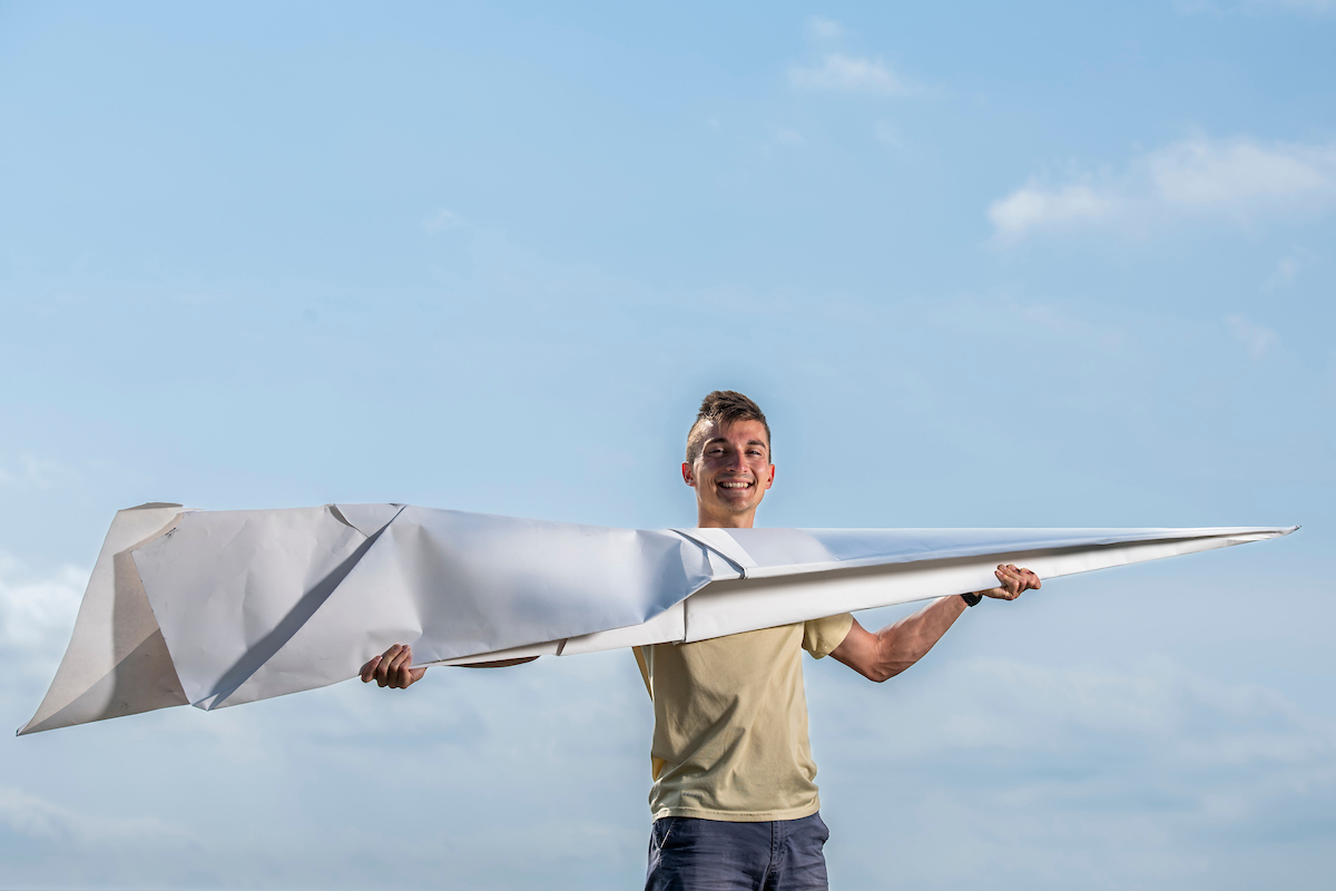 Dillon Ruble paper airplane