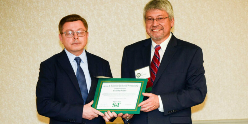 Hosder named James A. Drallmeier Centennial Professor