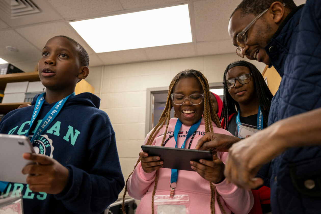 Students on visit