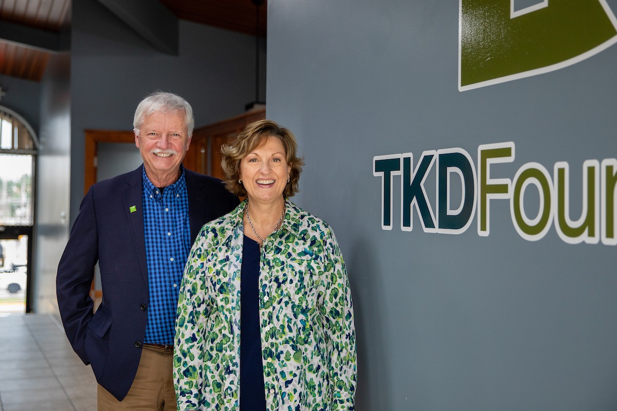 Dr. Richard Brow and Kim Day at the TKD Foundation headquarters in Rolla. Photo by Andrew Layton/Missouri S&T.