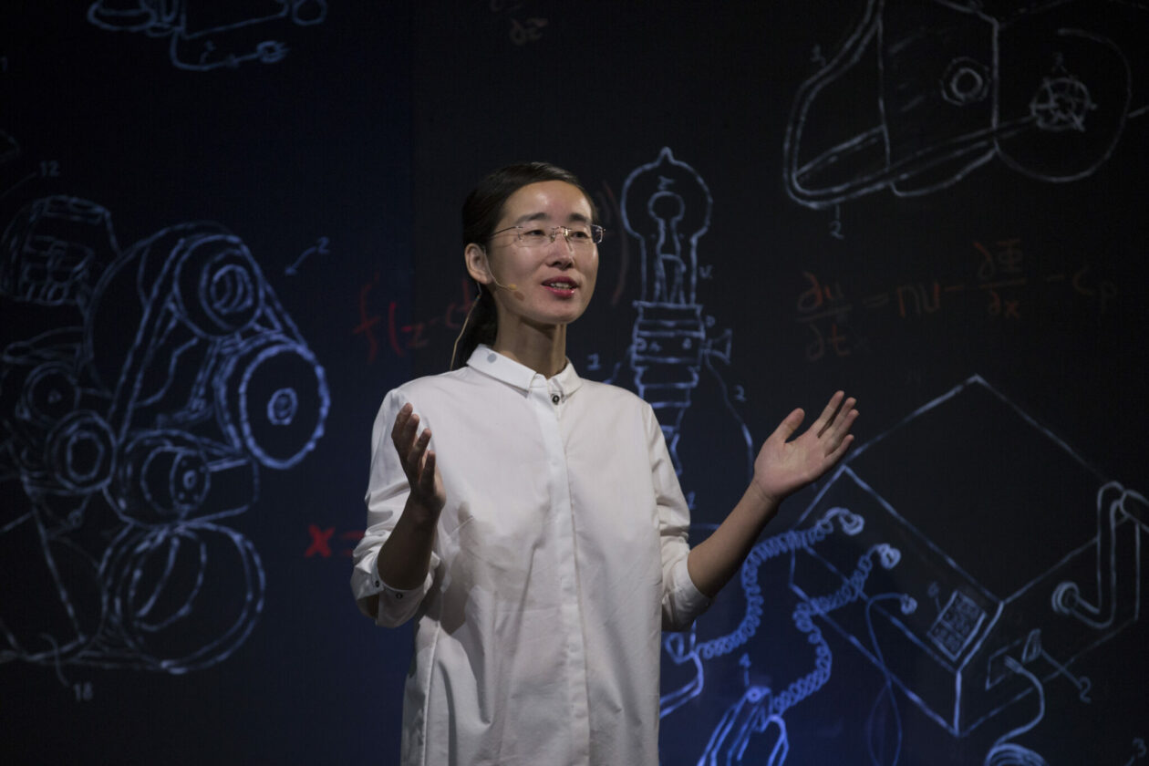 Dr. Grace Yan speaking at a Missouri S&T TEDx event. Photo by Sheshan Jayawardana/Missouri S&T.