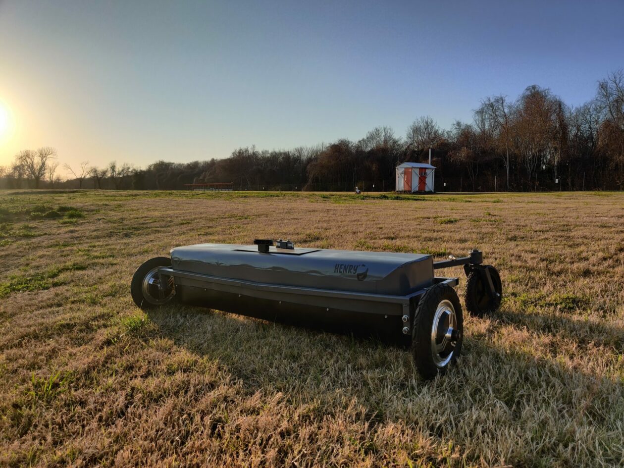 One of Hire Henry’s robotic mowers. Photo courtesy of Hire Henry.
