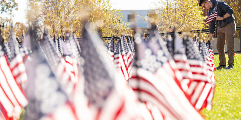 1,174 flags placed to honor veterans