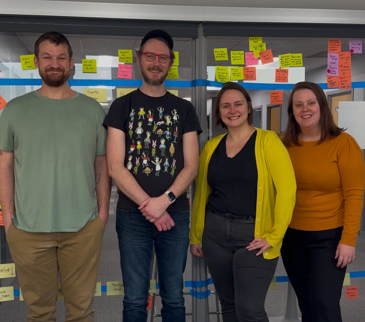 From left, Athion’s founders include Ben Blackson, Michael Wisely, Marsha Wisely and Kristen Rasdall. Photo courtesy of Athion.