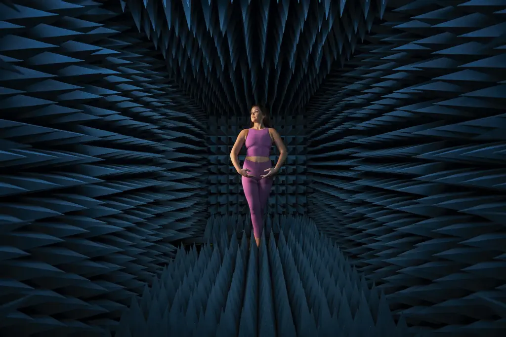 Dancer in vacuum chamber