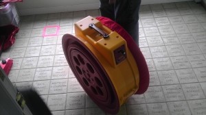 Retrotec blower system ready to be unrolled!!